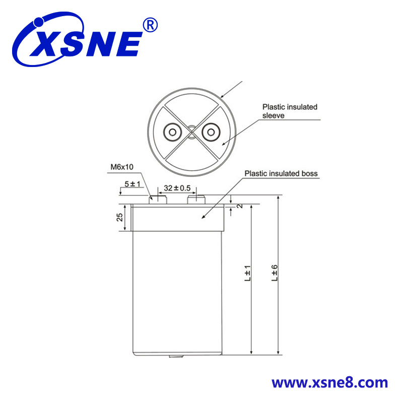 CDC 68μF±10% 800V.DC